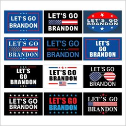 Nieuwe Let's Go Brandon 2024 Trump Election Flag FJB Dubbelzijdige Presidentiële vlaggen 150 * 90cm 3x5 ft Groothandel