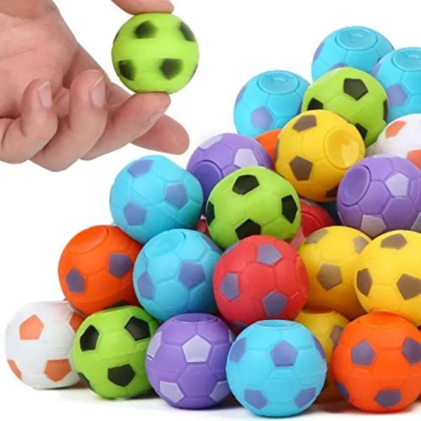 Juguetes de fútbol de descompresión Mini Sport Fidget Balls Fingertip Football Sensory Finger Stress Relief Spinner giratorio nuevo 1227