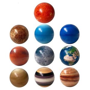 Decompressie Speelgoed 10 Stuks Aarde Zonnestelsel Planeten Bal Ruimte Stress Relief Educatief Speelgoed Universe Kids Early Educatief Speelgoed gift 230629