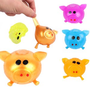 Jouet de décompression 1 Pcs Jello Pig Mignon Anti Stress Fidget Splat Water Pig Ball Vent Jouet Ventilation Sticky Pig Squishy Antistress Relief Funny Gift 230705