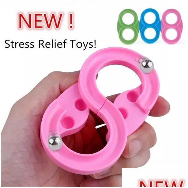 Jouet de décompression 2021 Relief Fidget Toy 88 Track Décompression Système d'induction portable Trains Spinner Squishy Anti Toys Adt Enfant F Dhfsd