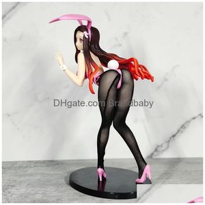 Jouet de décompression 25cm Slayer Demon Kamado Nezuko Bunny Girl Y Figure Kimetsu no Yaiba Action Japanese Model Adt Drop Livilar Toys Gi Dhqdg