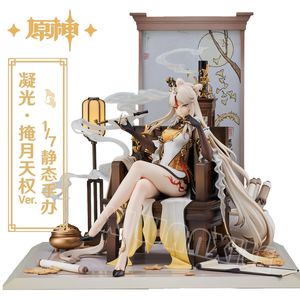 Decompression Toy 27cm Genshin Impact Ningguang Anime Figure Genshin Impact Zhongli Action Figure Klee/Paimon Figurines Collection Model Dol