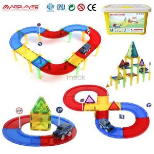 Decompressiespeelgoed 45 stks Big Size Magnet Construction Building Set magnetische tegels bouwen blokken kinderen Montessori educatief speelgoed voor kinderen geschenken 240413