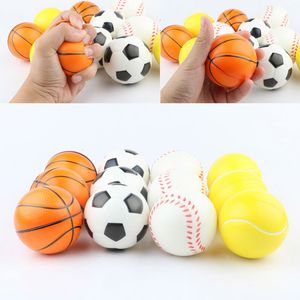 Jouet de décompression 6 3cm Squeeze Stress Ball Relief S pour enfants Enfants Mousse douce Éponge Football Basketball Football Anti Fidget 221129