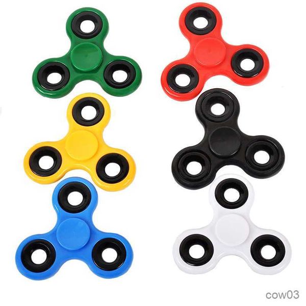 Juguete de descompresión Spinner de dedo de plástico ABS para aliviar el estrés Tri-Spinner Niños adultos Juguetes divertidos Regalos R230712