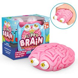 Juguete de descompresión Antiestrés Flippy Brain Squishy Eye Popping Squeeze Fidget Toy Cool Stuff Niños TDAH Autismo Ansiedad Alivio Juguete 230617