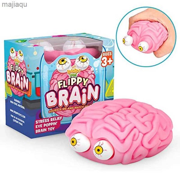 Décompression jouet anti-stress flippy cerveau squishy œil qui éclate le jouet fidget