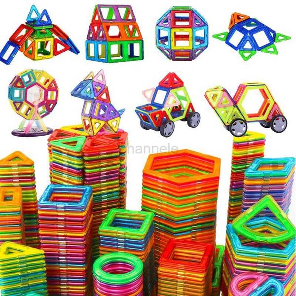 Bloques de juguete de descompresión 150 piezas de gran tamaño Constructor magnético Juego de bloques magnéticos Modelo Building Bricks Juguetes educativos para niños Regalos 240412