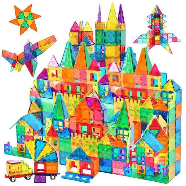 Décompression Blocs de jouets pour enfants Tiles magnétiques Tiles Toys Préscolaire Construction de concepteurs Blocs de construction Bricks Toy éducatif pour enfants Cadeaux 240412