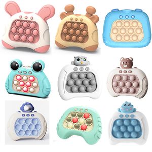 Jouet de décompression Bubble Pop Push Fidget Toys Enfants Handheld Jeu de presse rapide Adulte Squeeze Soulagement du stress Sensoriel Light-Up Whac-A-Mole Toys 230823