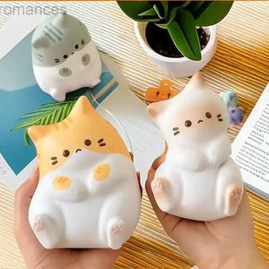 Décompression Toy dessin anoon kawaii chat rebond lent décompression jouet compression stress ball ororment for mignon room girls girls fun pou toys d240424