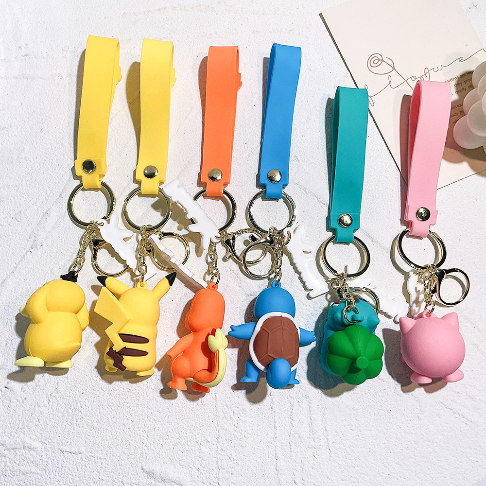 Descompressão Toy Cartoon Keychain Card de cartola de chaves de pingente de jóias bonecas de decoração de jóias