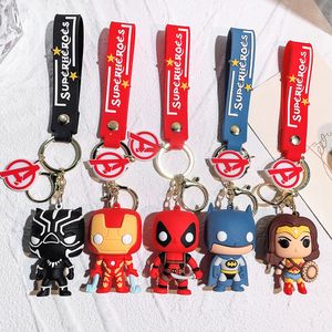 Décompression Toy Cartoon Series Keychain mignon PVC Spider Doll Car Key Ring Sac Pendent en gros