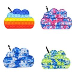 Jouet de décompression Cloud Bubble Party Favor Sensory Silicone Push Stress Anxiété Restless Reliever Squeeze Toys 4 Colorsa25A209629234 Dhxuh