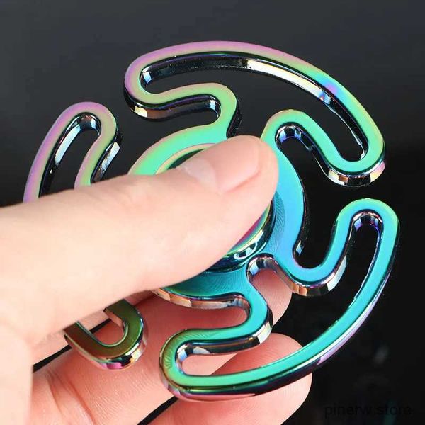 Descompresión juguete colorido laberinto tri-spinner fidget spinner acero hábil spinner 606 cojinete de acero juguetes educativos spinner anti estrés juguete