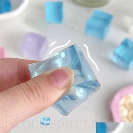 Jouet de décompression Cube Jouets Boule de glace Squeezy Cubes sensoriels Doux Squishy Anxiété Cadeaux Cadeaux pour enfants et Adts Drop Delivery Toy Dhhhe