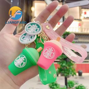 Decompressie speelgoed mode starbucks melkthee kopje sleutelhanger trend cartoon vrouwelijke student tas hanger souvenir cadeau