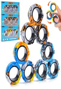 Decompressiespeelgoed Fidget Toys For Kids Magnetic Ring ADHD Anxiety Relief Finger grappige geschenken Spinner jongens meisjes drop leveren bdejew3006146