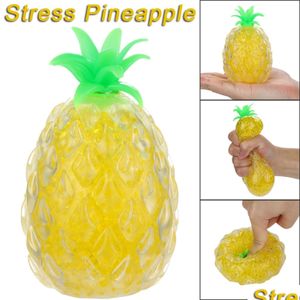 Jouet de décompression Fitget Toys Creative Ananas Vent Ball Drôle Adultes Enfants Anti-Anxiété Soulagement Du Stress Squeeze Squishy T Drop Del Dh1Am