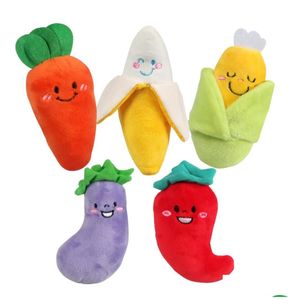 Décompression Jouet Fruits Et Légumes Chien En Peluche Son Belle Dent Colorée Molaire Fournitures8450 Drop Delivery Jouets Cadeaux Nouveauté Ga Dhj4F