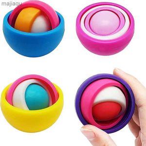 Décompression Toy Funny Infinite Flip 3D Ball Gyroscope Fidget Toys for Kids Teens Garçons filles adultes adhd autism soulage le doigt de stress gyro spinnerl2404