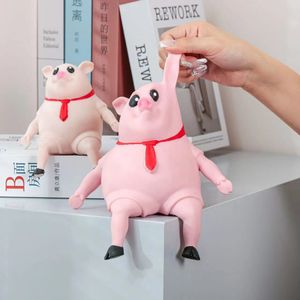 Decompressiespeelgoed Grappig varken Decompressie Knijpspeeltje Langzame rebound TPR Piggy Doll Stress Relief Speelgoed Kinderen Interessante cadeaus voor peuters 230825