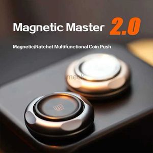 Décompression Toy Gao Studio Magnetic Master 2.0 Antistress EDC Adult Fidget Toys Metal Spinner Ratchet Haptic Coin pour anxiété 240413