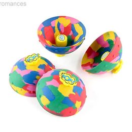 Décompression Toy Half Side Bouncing Bowl Fidget Toys Camouflage Bounce Ball Pop Ups Toy Ufo Spinning Toy Stress Relief Toy Gift For Adult Kids D240424