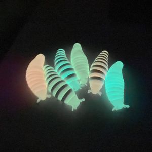Décompression Jouet LED Articulé Slug Flexible Grand Bureau Fidget Glow in the Dark Antistress Sensory s Dropship 221129