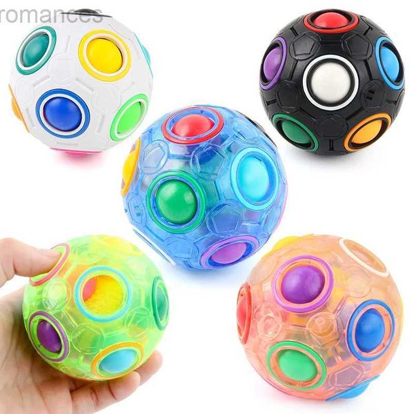 Descompresión juguete magia rainbow rompan bola speed cube bola divertida alivio de estrés para el cerebro para combate el juguete 3d rompecabezas para niños adolescentes adolescentes d240424