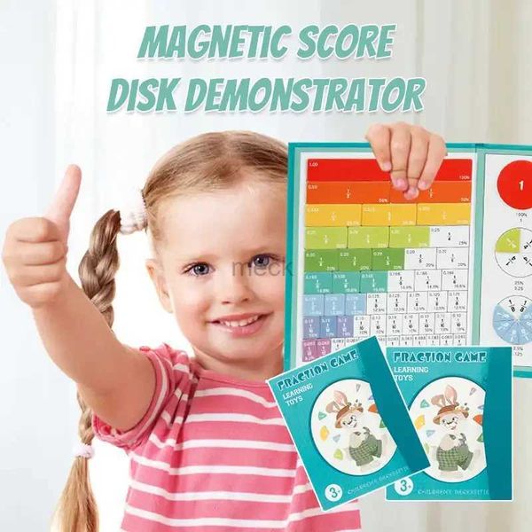 Descompresión Toy Puntuación magnética Magnética Demandante Demandante Niños Magnético Aprendizaje Juguetes Matemáticas Conjunto de libros de fracción de madera Aprendizaje Aidsarithmetic 240413