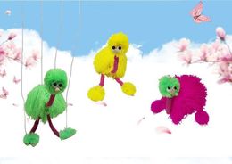 Decompressie Speelgoed Muppets Dier muppet handpoppen speelgoed pluche struisvogel Marionette pop voor baby 5 colorsZZ
