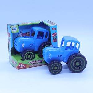 Decompressiespeelgoed Muzikale blauwe tractor 15 liedjesgeluiden 230826