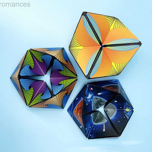 Jouet de décompression Nouveau infini flip magic cube puzzle stress relief cube adulte ronast tool 3d kaléidoscope infinite flip childs toys doigtrip jouet d240424