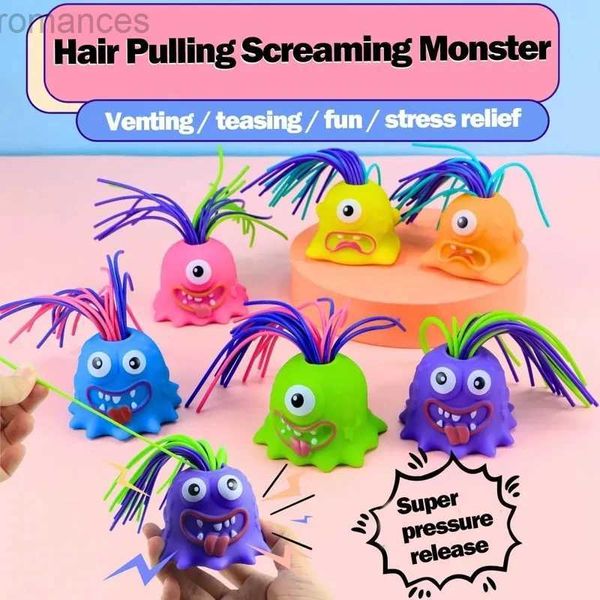 Jouet de décompression Nouvelle nouveauté Hair Funny Hair Thatling sera hurlera Little Monster Kids Decompress Toys Christmas Creative Fun Toys D240424