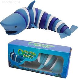 Giocattolo di decompressione Giocattolo di decompressione Squalo oceanico Divertimento di decompressione Autismo Disturbo da iperattività Giocare con il giocattolo per bambini Regalo di decompressione (B) L2308311