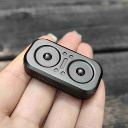 Décompression jouet hibou push curseur fidget curseur jouet adulte metal fidget jouet doigt poussing spin toys toys edc cre ding haptic curseur cadeau d240425