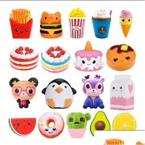 Jouet de décompression Pu Squishy Fidget Toy Cartoon Popcorn Slow Rising Crème Parfumée Anti Kawaii Enfants Squishies Jouets Cadeau Drop Livraison T Dh6Ji