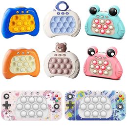 Jouet de décompression Jeu de poussée rapide Figet Jouets Push Bubble Jeu électronique Pop pour enfants Adulte Poppuck Antistress Jouets Décompression Popete Pro 230928