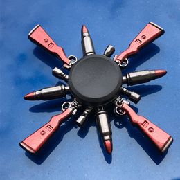 Decompressiespeelgoed R118 Lagend volwassen spinner Gyro Sniper Tri Finger Metal Toys voor kinderen Ring rookbompan vorm 230607