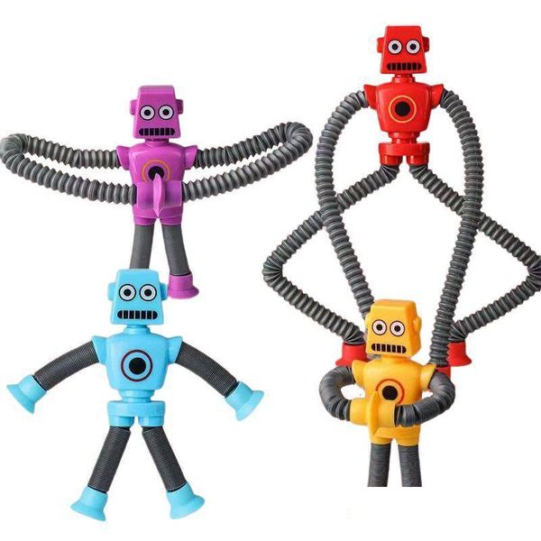 Décompression Toy Robot Télescopique Ventouse Girafe Forme Changeante Tube Fidget Jouets Pop Tubes Sensoriels Pour Filles Garçons Drop Livrer Dheym