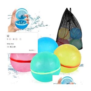 Décompression Jouet Splash Ball Ballon D'eau Réutilisable Sile Plage Pour Enfants Piscine Jouant À Des Jeux De Combat Drop Delivery Jouets Cadeaux Dh4Yy