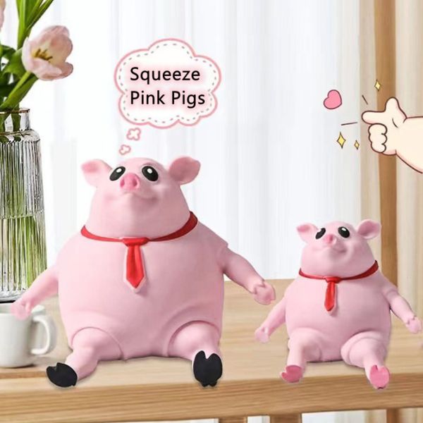 Jouet de décompression Squeeze Pink Pigs Soulagement du stress Jouet Mignon Squeeze mochi squishy Belle Piggy Doll Jouet antistress Jouet de décompression Enfants Cadeaux 230817