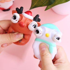 Squeeze Christmas Doll Toy Squishy Funny Sensory Fidget Squeeze Toy para reducir el estrés Reductor de ansiedad Juguetes de juego sensorial para niños y adultos