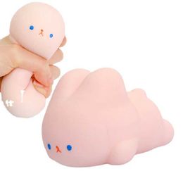 Toy de décompression Stress réduisant la musique animaux de compagnie mignons au Japon Garbage pressant Ball Ball Rabbit Clip TPR TPR Stress réduisant le jouet.B240515