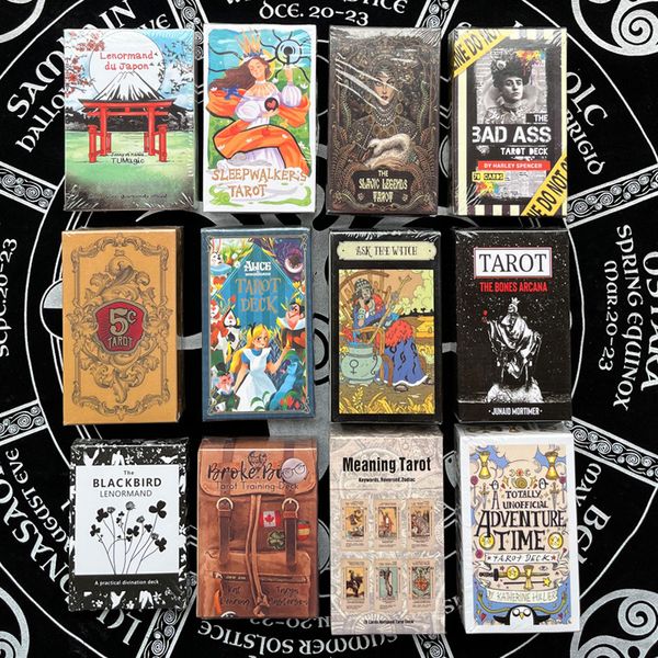 Juguete de descompresión, cartas de Tarot, juegos de mesa, solitario, desarrollo de inteligencia, divertido alivio del estrés, regalo de Navidad, venta al por mayor