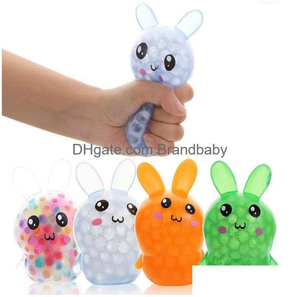 Décompression Jouet Tpr Lapin Bulle Grosses Perles Dessin Animé Lapin Dinosaure Évent Squeeze Pincer Musique Pour Enfants Drop Delivery Jouets Cadeaux Roman Dhs94