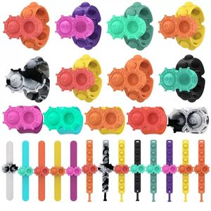 Décompression Jouet Bracelet Rebond Pousser Bulle Musique Embouteillage Artefact Voiture Volant Bracelet Halloween Cadeau Soulage Le Stress Squeeze Bauble zm923