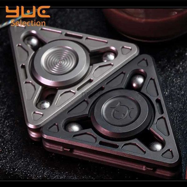 Décompression jouet yuc spinner adulte metal edc accessoires autism jouet noir miroir sable spinner magnétique fidget